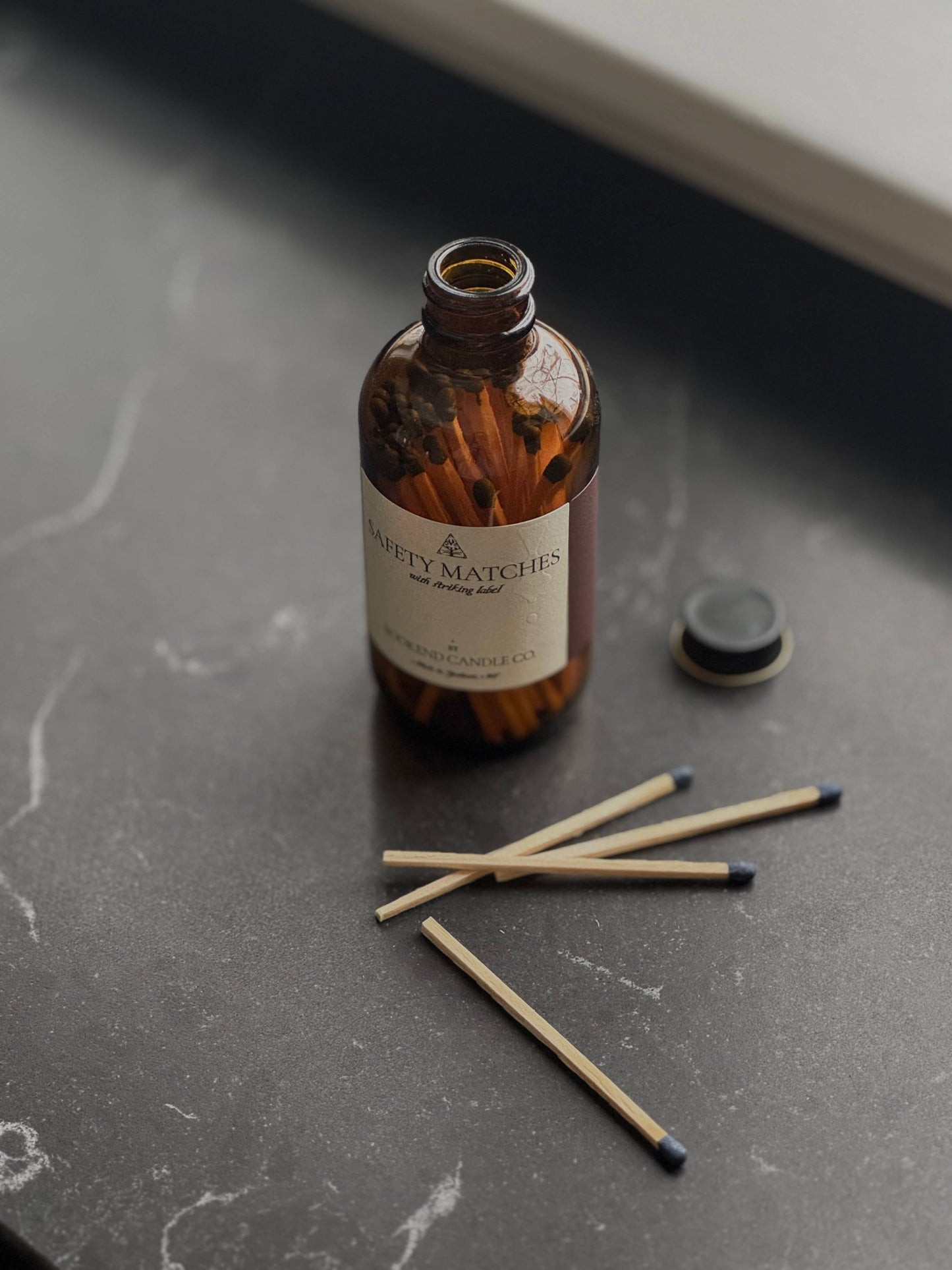 Safety Matches in Glass Jar