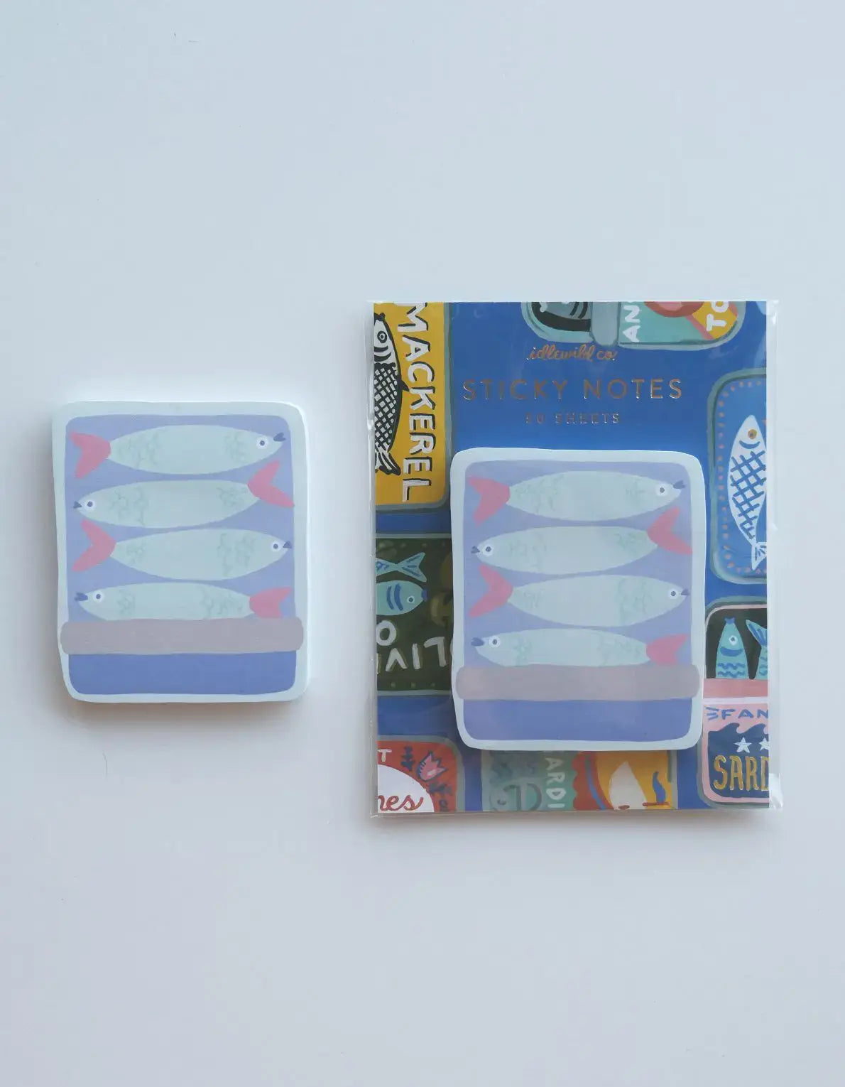 Tinned Fish Die-Cut Sticky Notepad