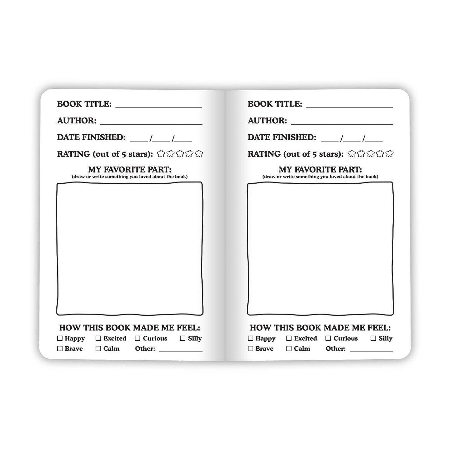 My Reading Log for Kids - Fun book tracker with prompts