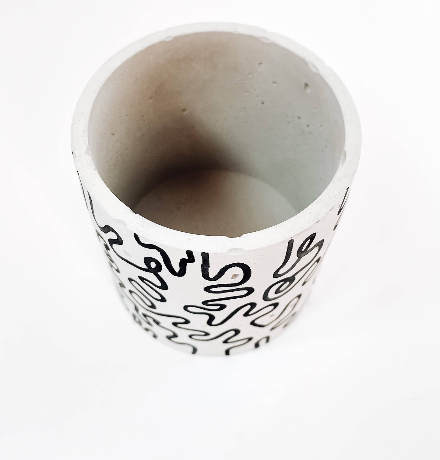 Squiggle Painted Planter