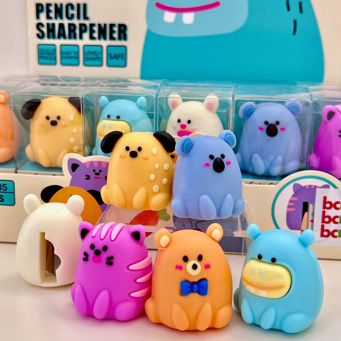 33319 ROUND ANIMALS PENCIL SHARPENER-24