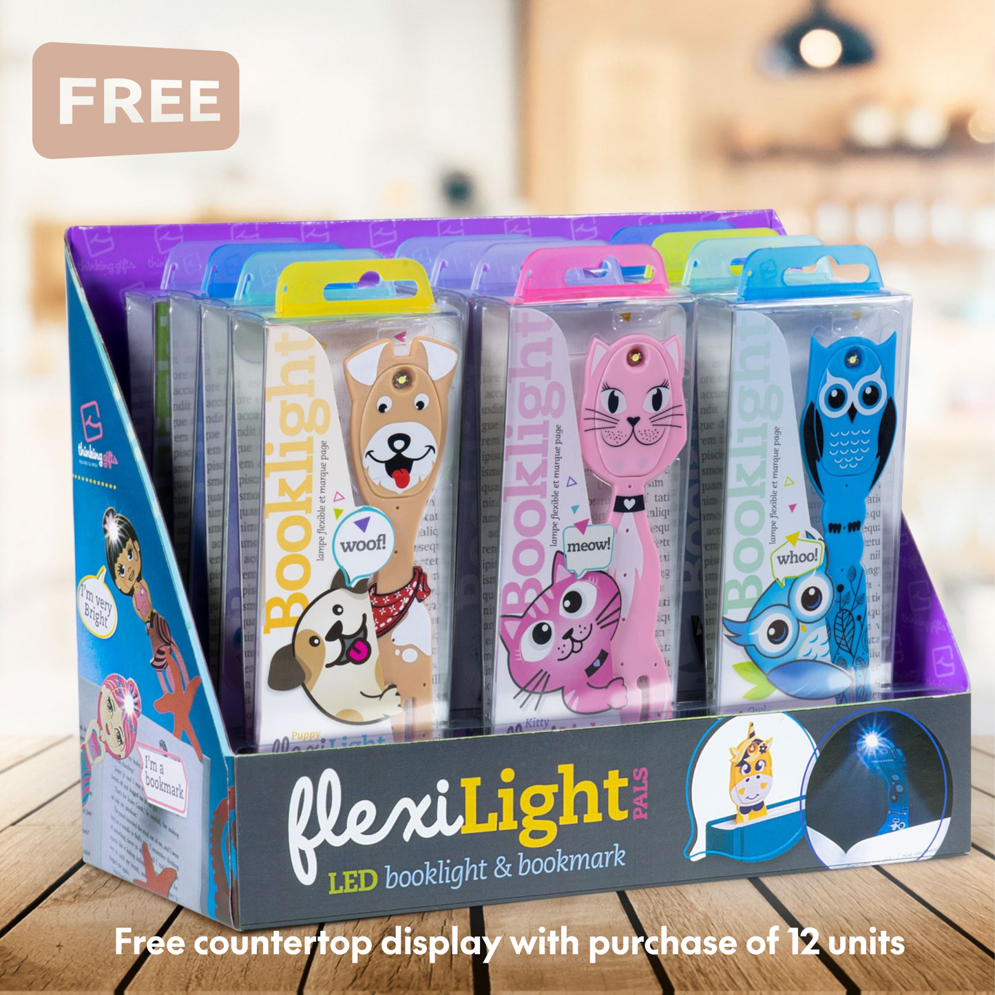 Flexilight Pal Animals BookLight/Bookmark in one