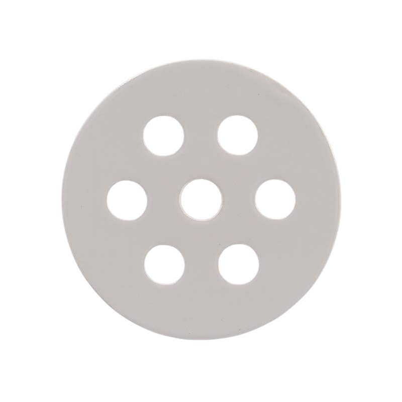 Flower Arranging Disc, Ceramic, White - Small