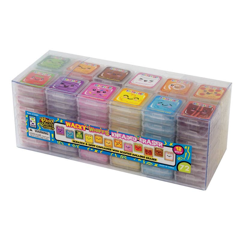 Wacky Whiffs Scented Kneaded Eraser 72/dsp