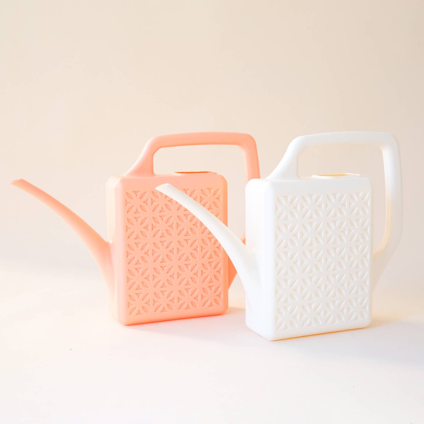 Breeze Block Watering Can | Ivory