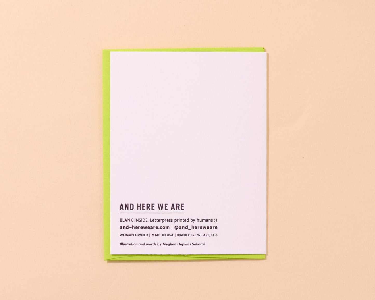 Modern Letterpress Mother's Day Greeting Card — Lucky Mom
