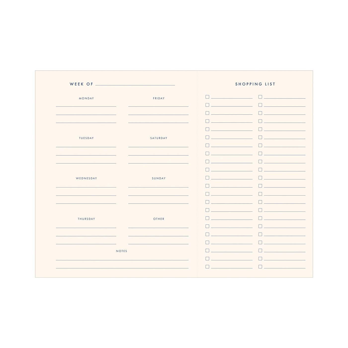 The Menu Weekly Meal Planner