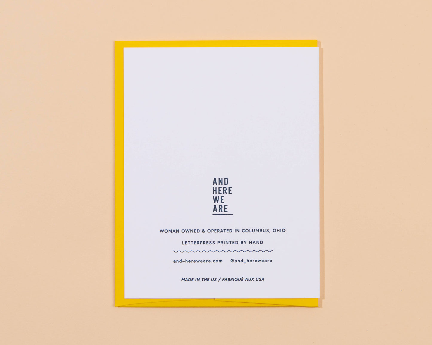 Glad You're My Dad Letterpress Greeting Card - Father's Day- Made in USA