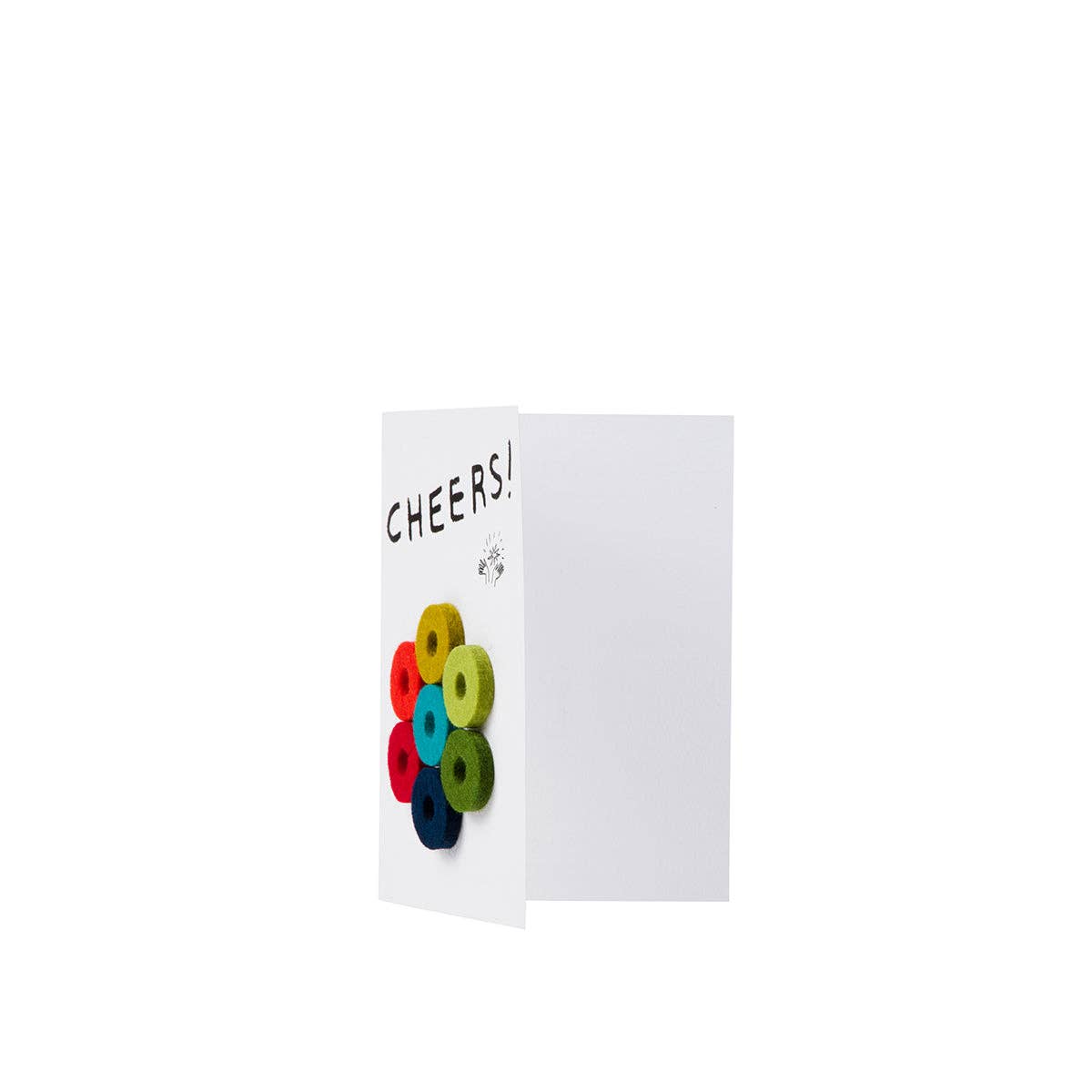Wine-Ote's Merino Wool Felt Wine Marker Note Card