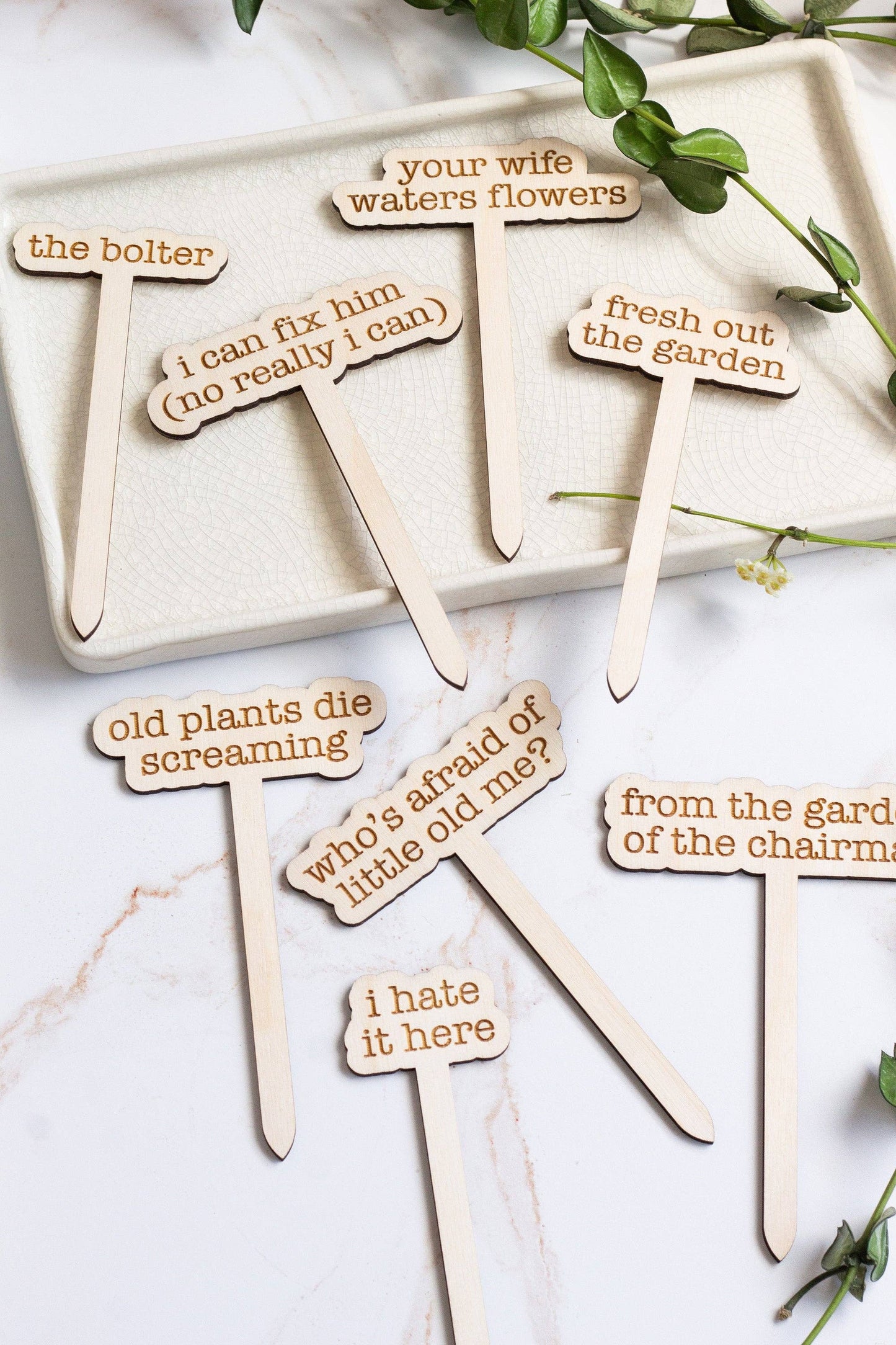 The Tortured Plants Department Plant Markers