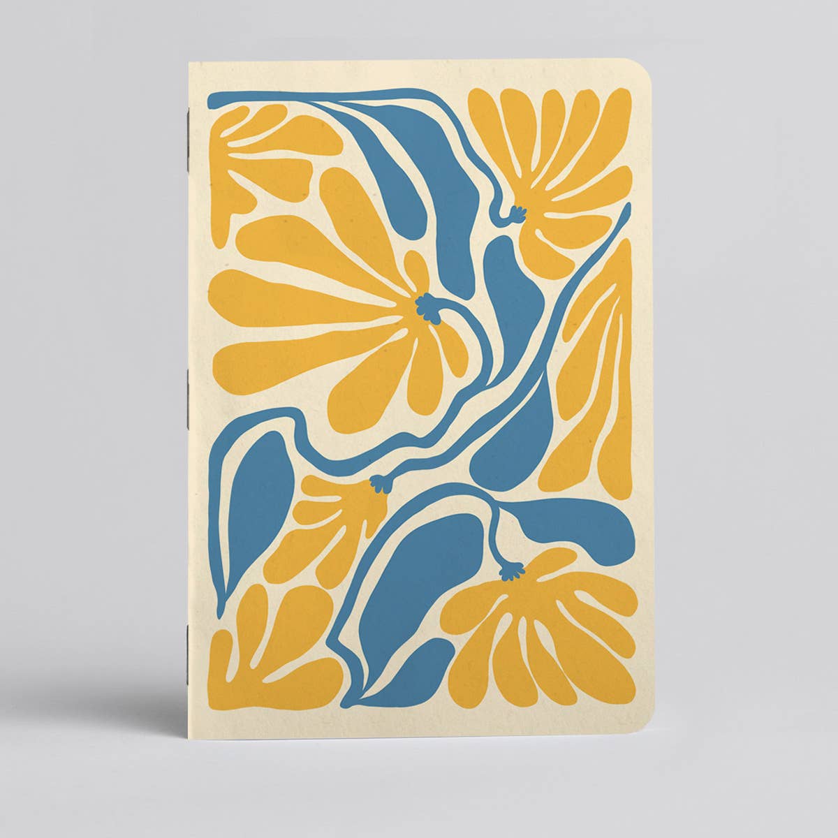 Yellow Floral Notebook - Boho Inspired Flower Journal
