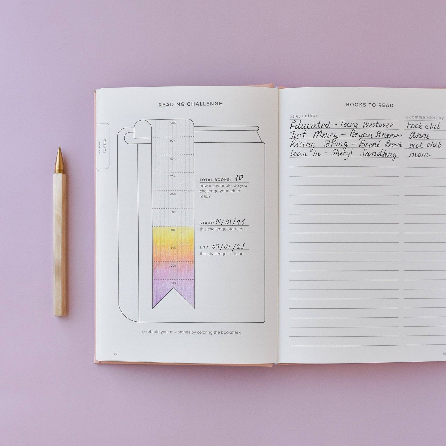 Reading Journal (Avid Reader)