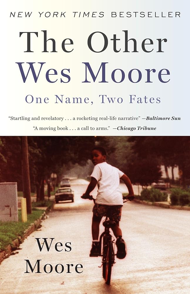 The Other Wes Moore: One Name, Two Fates cover image