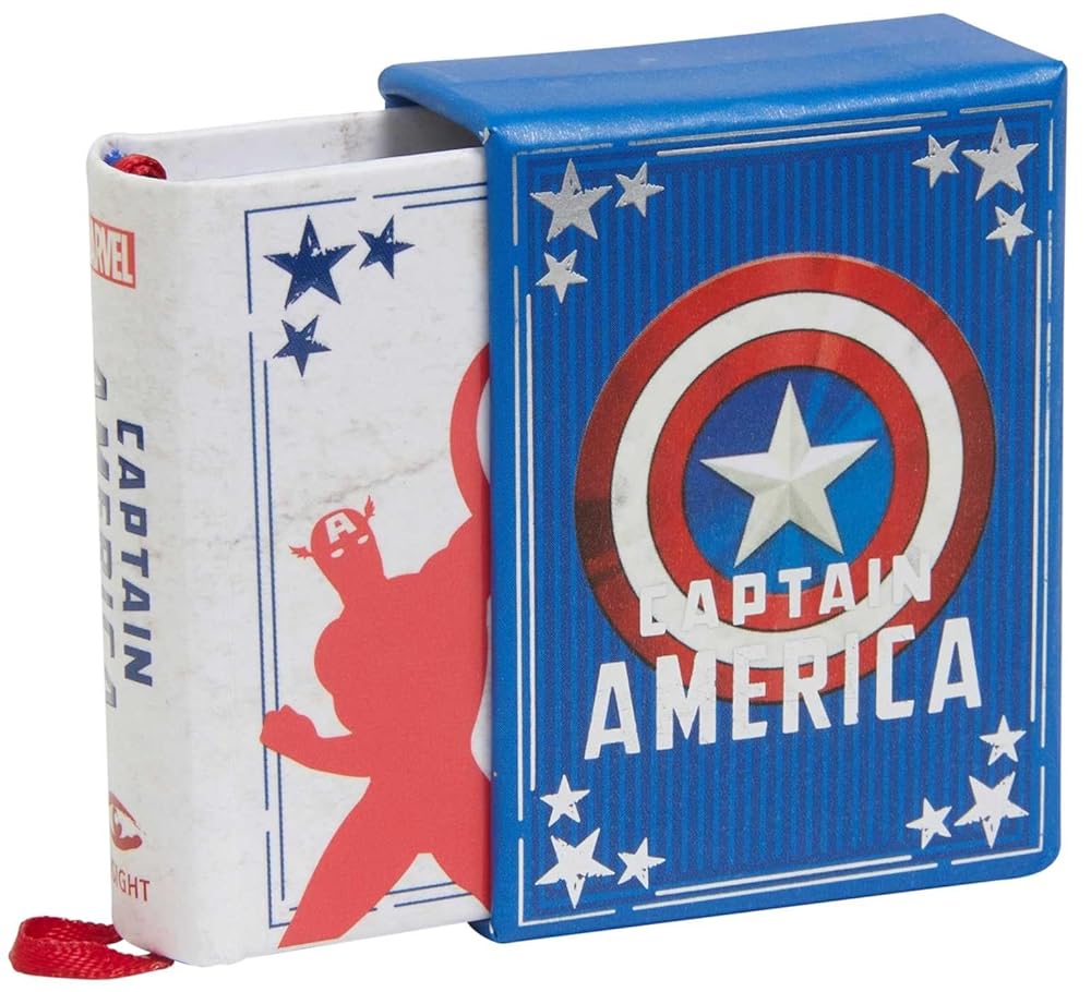 Marvel Comics: Captain America (Tiny Book): Inspirational Quotes From the First Avenger (Fits in the Palm of Your Hand, Stocking Stuffer, Novelty Geek Gift) cover image