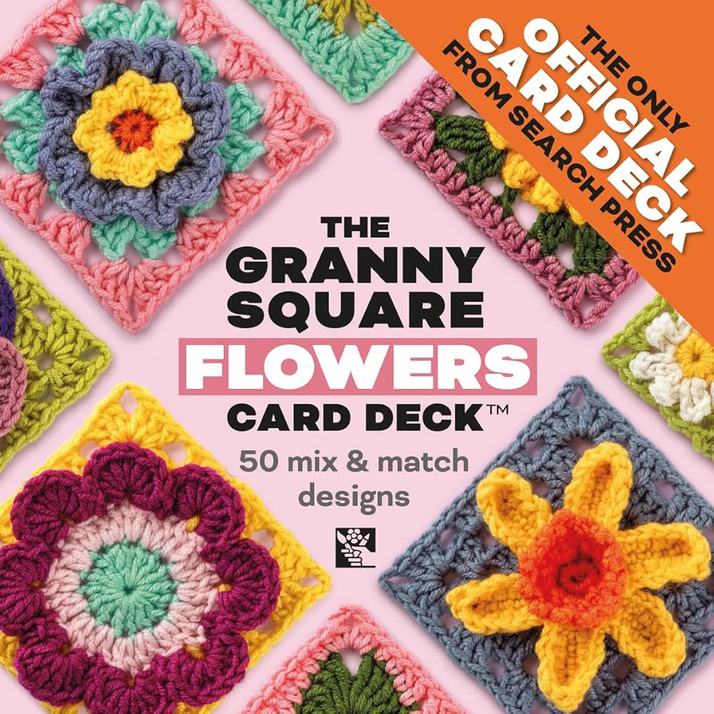 The Granny Square Flowers Card Deck: 50 Mix and Match Designs cover image