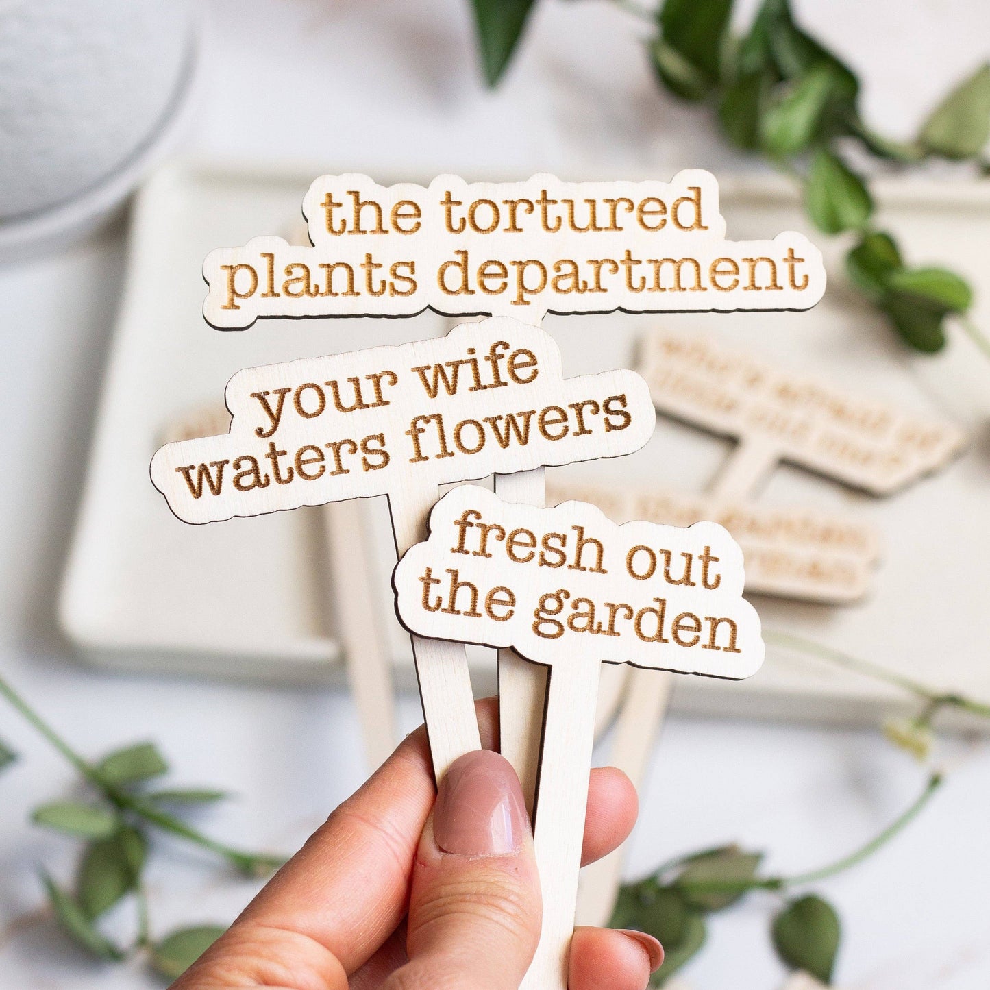 The Tortured Plants Department Plant Markers