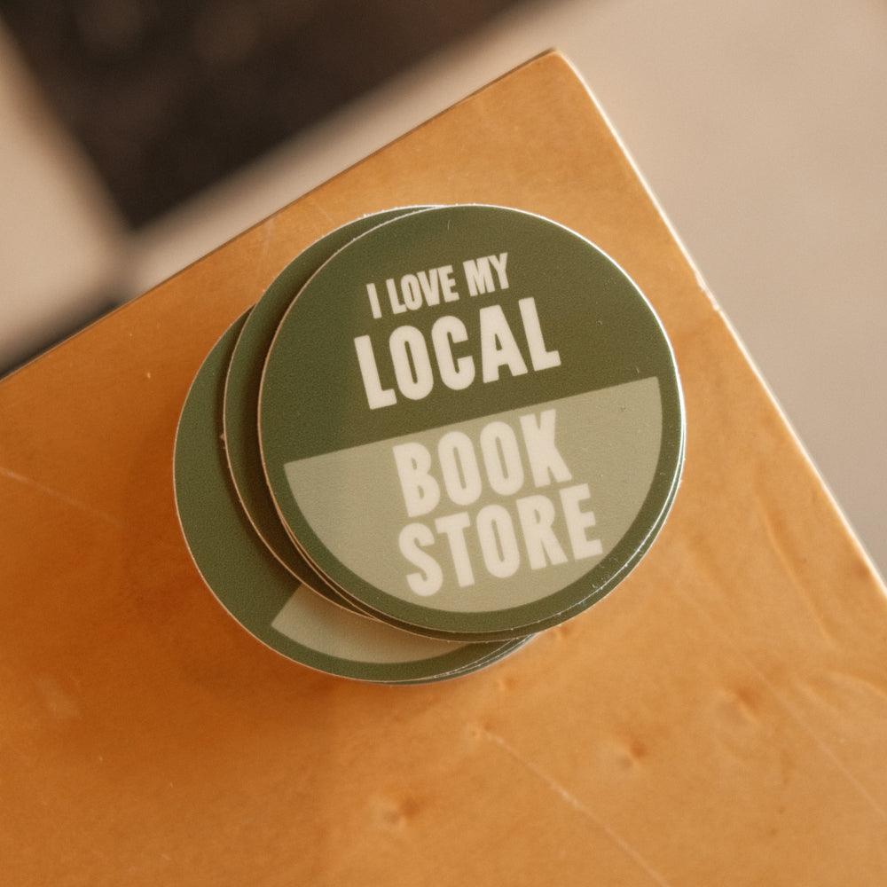 I Love My Local Bookstore Sticker
