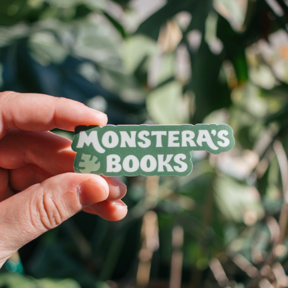 Monstera's Books Logo Sticker