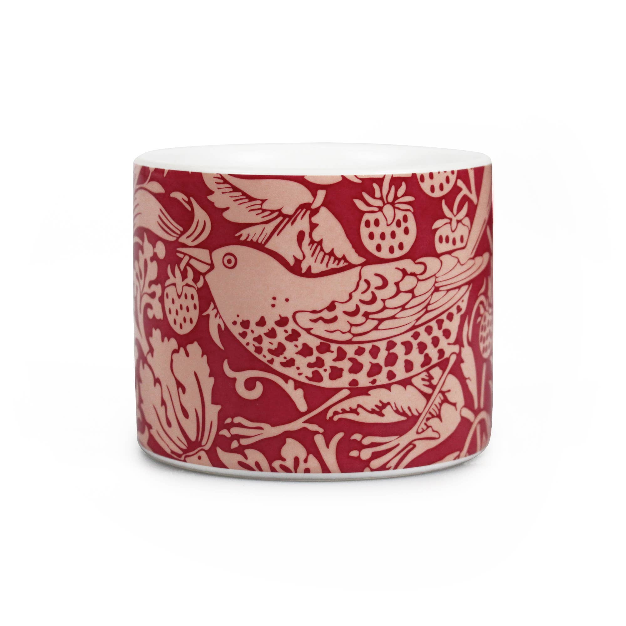 william morris plant pot Ceramic Plant Pot S William Morris Strawberry Thief Red Pink
