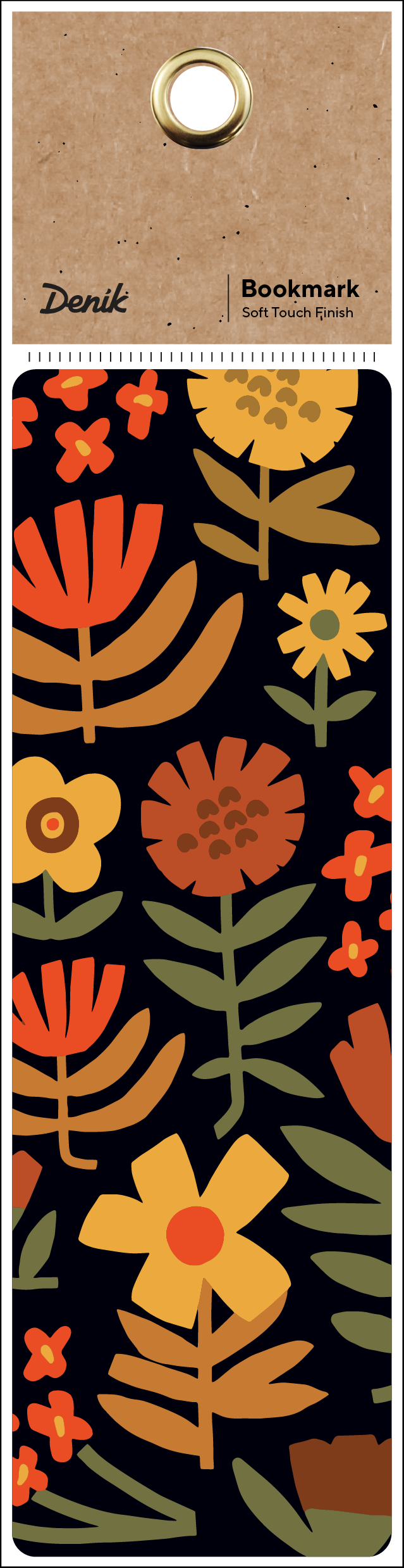 Chunky Flowers - Bookmark