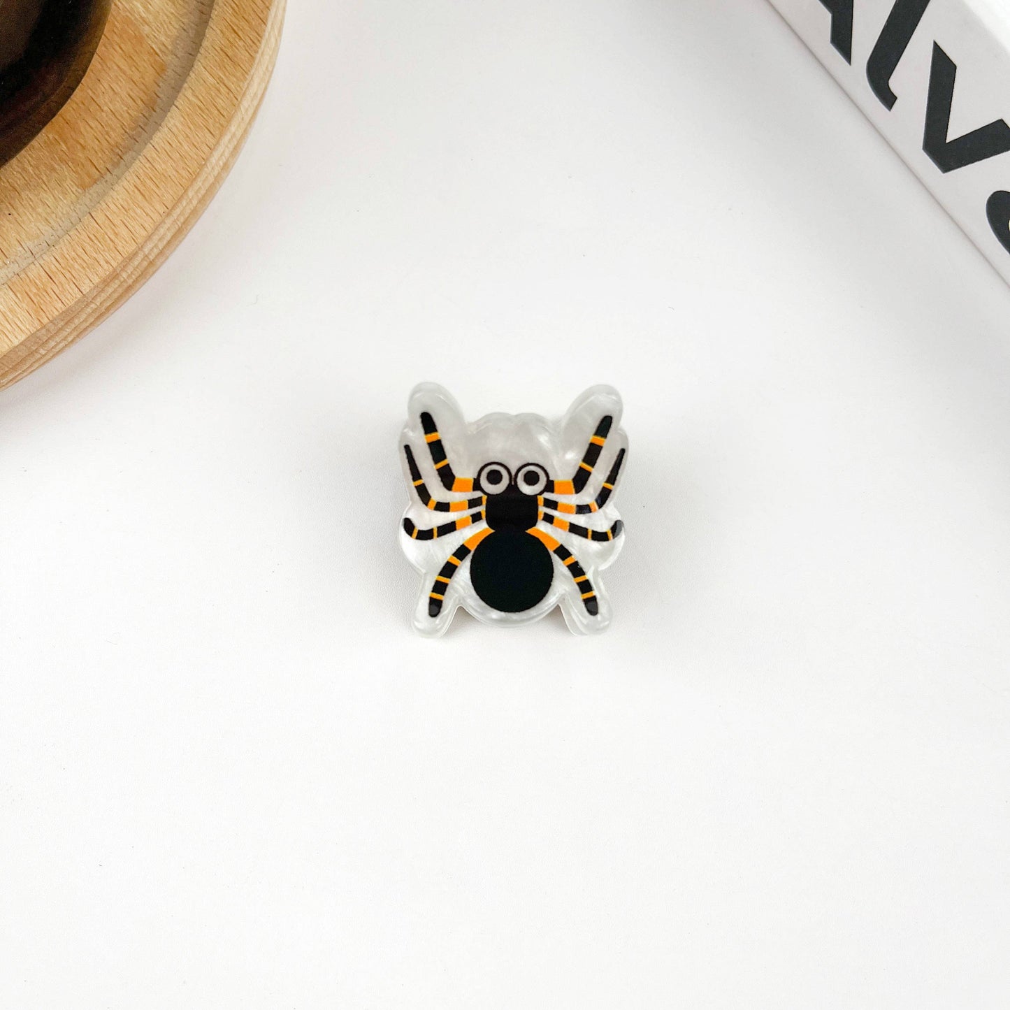 White Ghost Hair Claw,Halloween Hair Clip