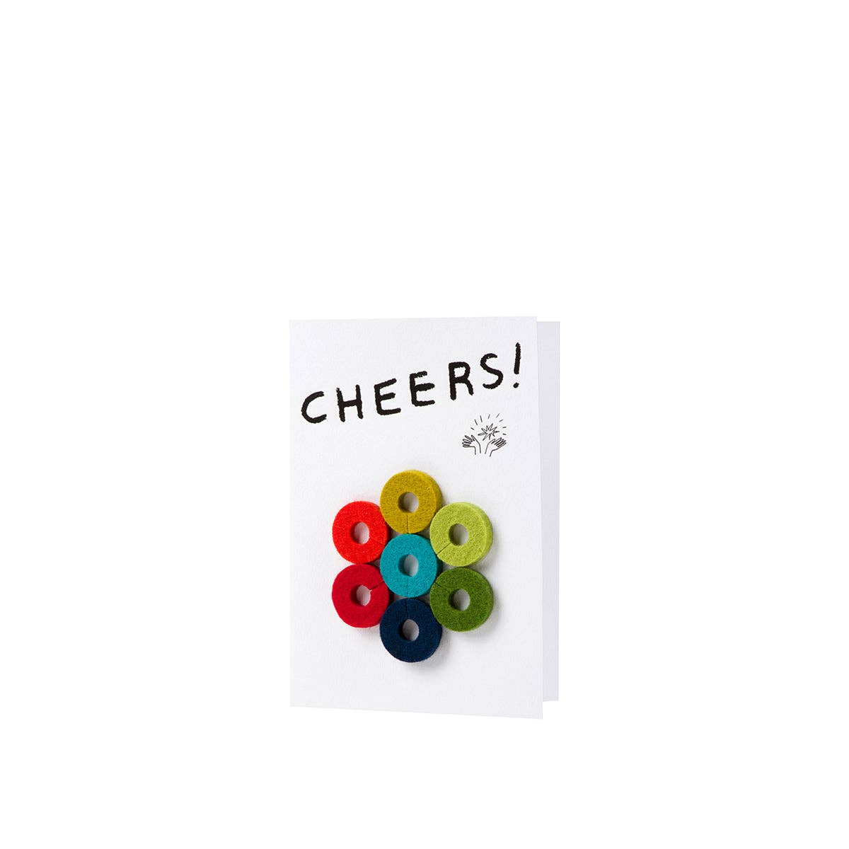 Wine-Ote's Merino Wool Felt Wine Marker Note Card