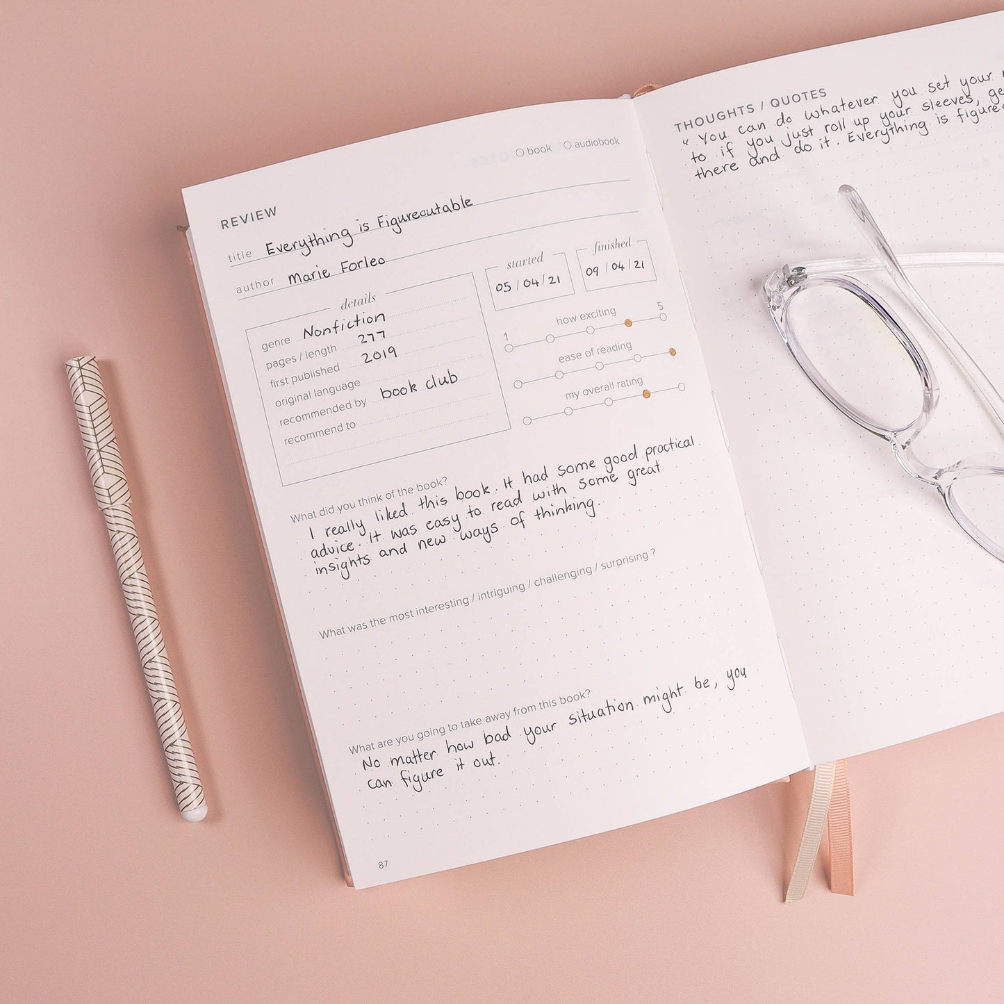 Reading Journal (Avid Reader)
