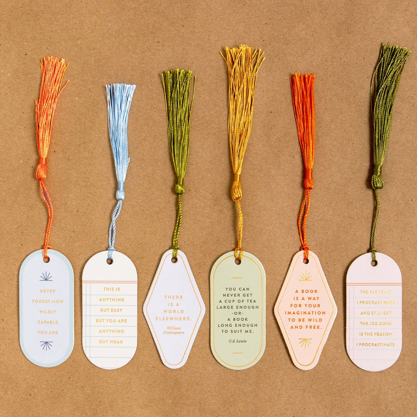Anything But Weak Vegan Leather Bookmark