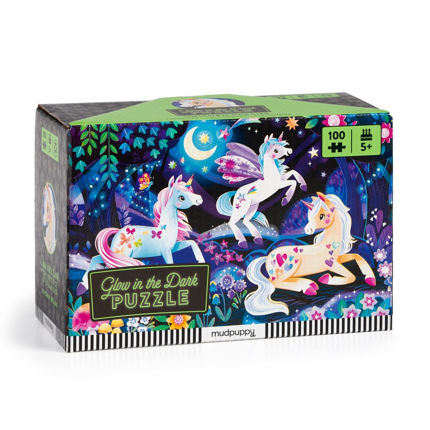 Unicorn Dreams 100 Piece Glow in the Dark Puzzle