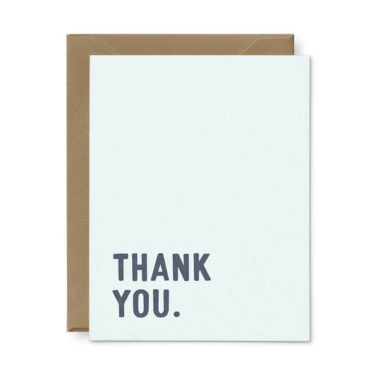 Simple Thank You Greeting Card: Single