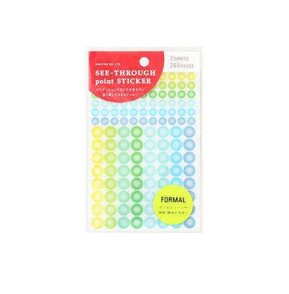 Removable See-Through Point Sticker