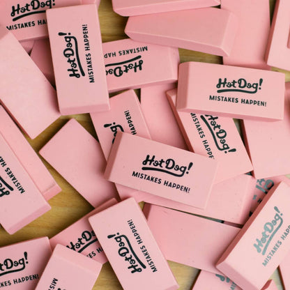 Hot Dog! Pink Eraser