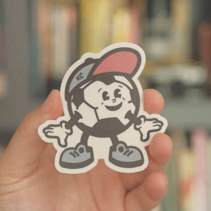 KC Soccer Boy Sticker