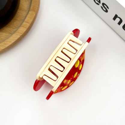 Cute Fat Mushroom Claw Clip, Playful Food-Shaped Hair Clip