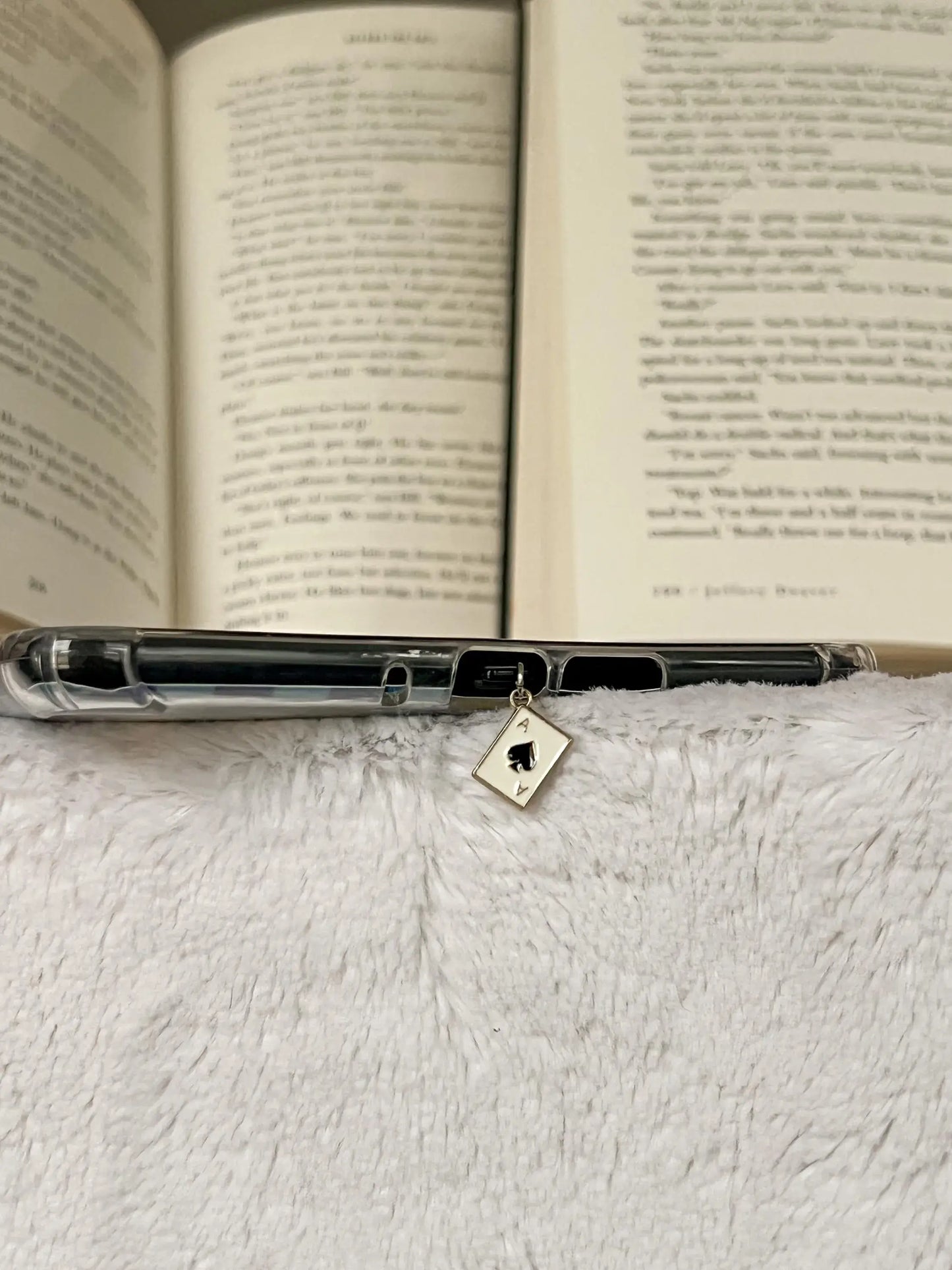 Playing Card Kindle Charm, USB-C Dust Plug