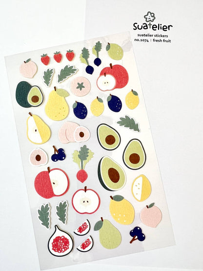 01074 FRESH FRUIT STICKERS