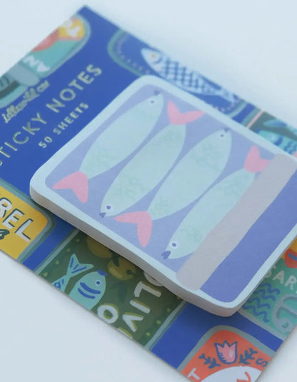 Tinned Fish Die-Cut Sticky Notepad