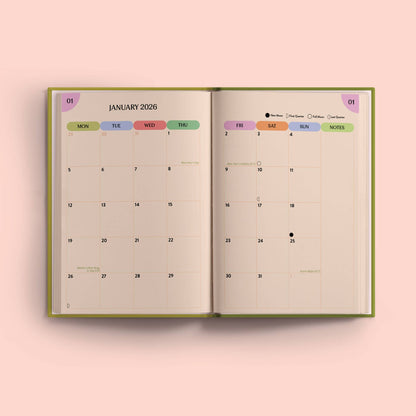 2026 Weekly Planner | Diary Agenda A5 | Sunbeam