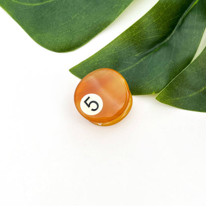 Mini Billiard Ball Acetate Claw Clip, Colorful Hair Clip