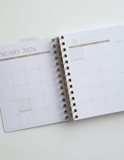 2026 Pocket Size Planner, Coral Floral