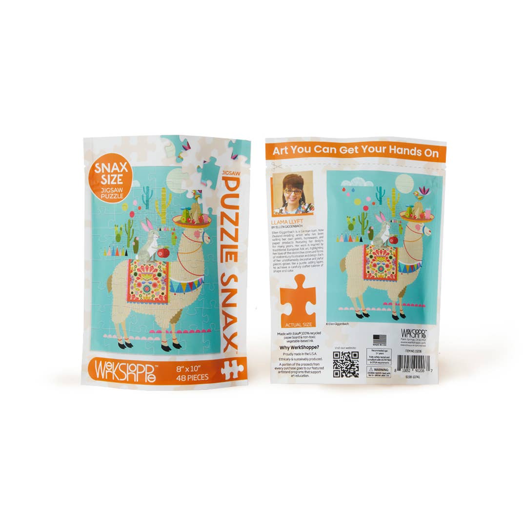 Llama Llyft | 48 Piece Kids Puzzle Snax