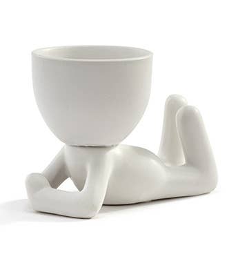 Pot Head Planter - White