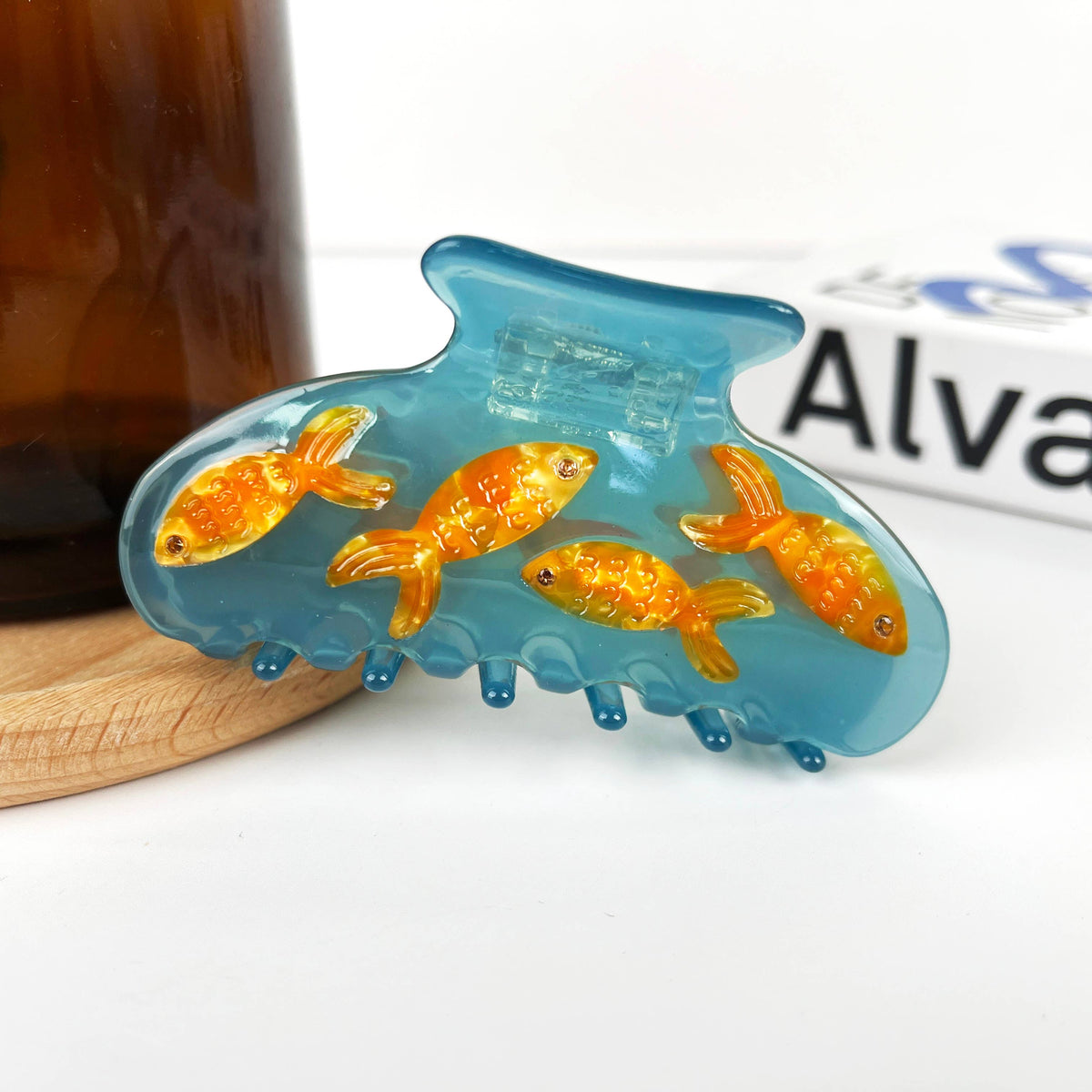 Fish Tank Hair Clip,Acetate Claw Clips