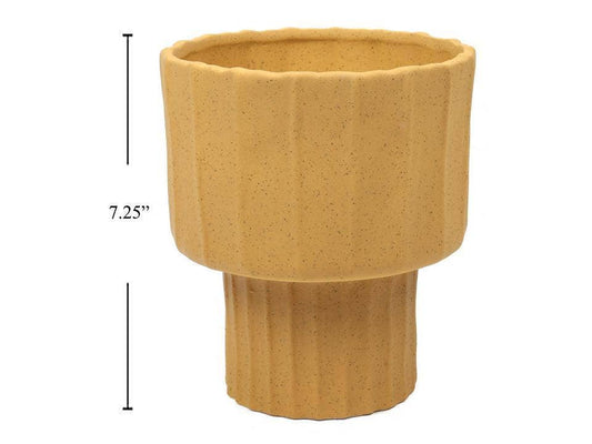 Brea Ceramic Planter,6.25"D x 7.25"H, bbx