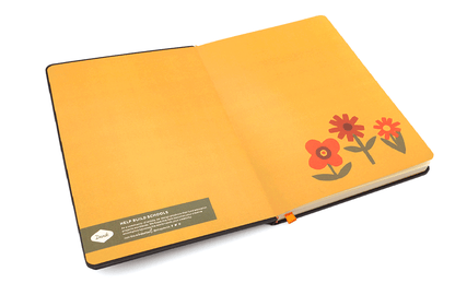 Chunky Flowers Embroidered Journal Notebook AHBC1471L