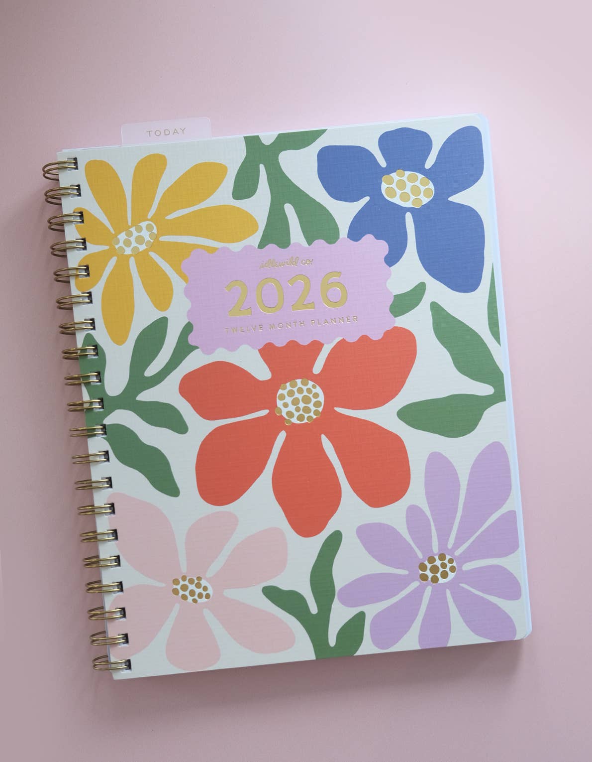 2026 Fullsize Softcover Planner, Primary Blooms