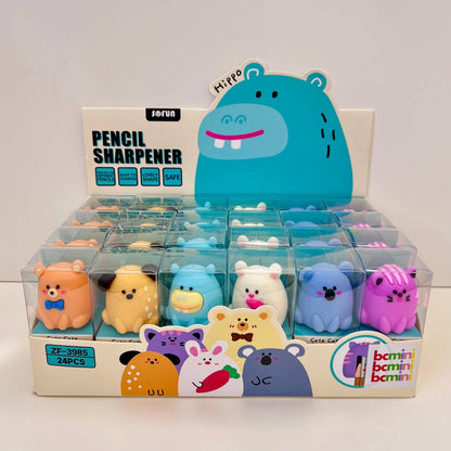 33319 ROUND ANIMALS PENCIL SHARPENER-24