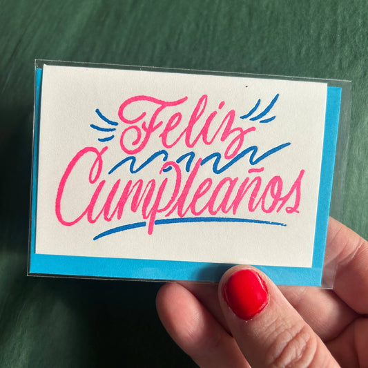 Feliz Cumpleaños Mini Card