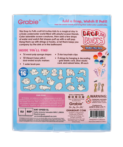 “Drop to Puff” 3D Sponge Art Kit