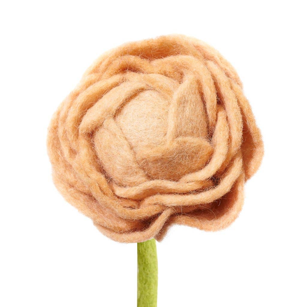 Felt Peony Flowers
